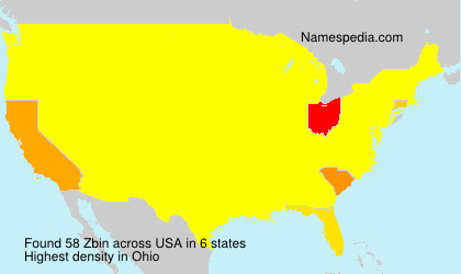 Surname Zbin in USA