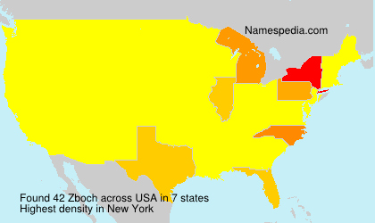 Surname Zboch in USA