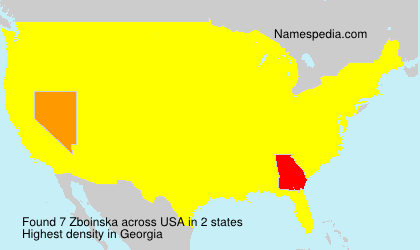 Surname Zboinska in USA