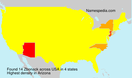 Surname Zbonack in USA Surname Zbonack in USA