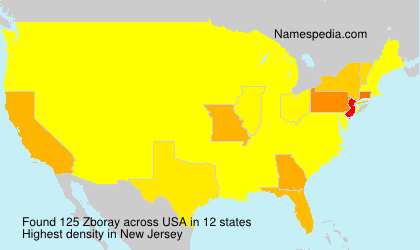 Surname Zboray in USA Surname Zboray in USA