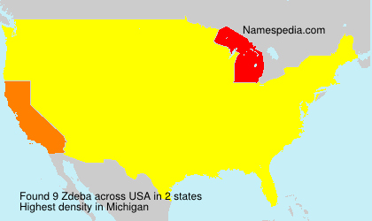 Surname Zdeba in USA Surname Zdeba in USA