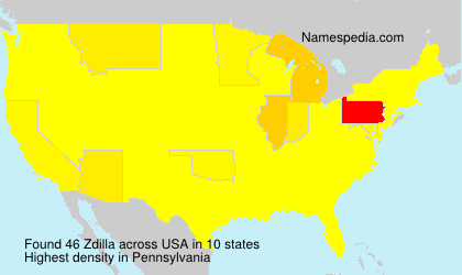 Surname Zdilla in USA Surname Zdilla in USA