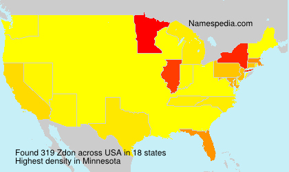 Surname Zdon in USA Surname Zdon in USA