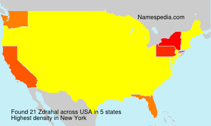 Surname Zdrahal in USA Surname Zdrahal in USA