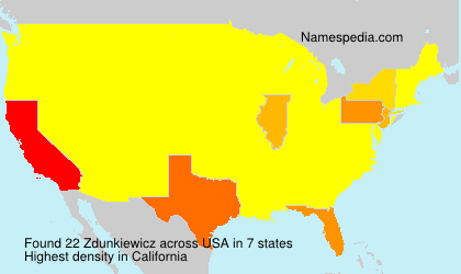Surname Zdunkiewicz in USA Surname Zdunkiewicz in USA
