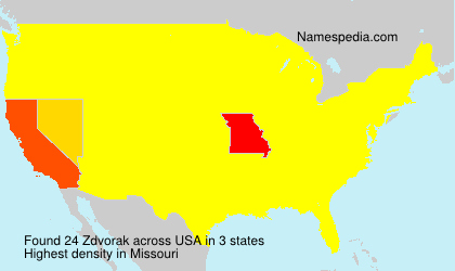 Surname Zdvorak in USA Surname Zdvorak in USA