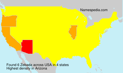 Surname Zebada in USA Surname Zebada in USA
