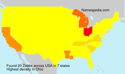 Surname Zebbs in USA Surname Zebbs in USA