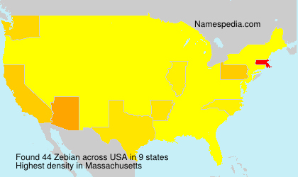Surname Zebian in USA Surname Zebian in USA