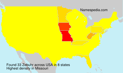 Surname Zebuhr in USA Surname Zebuhr in USA