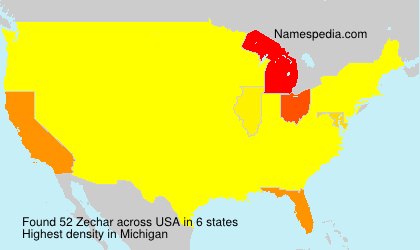 Surname Zechar in USA Surname Zechar in USA
