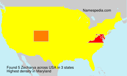 Surname Zecharya in USA Surname Zecharya in USA
