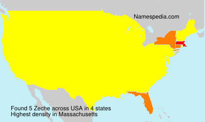 Surname Zeche in USA Surname Zeche in USA
