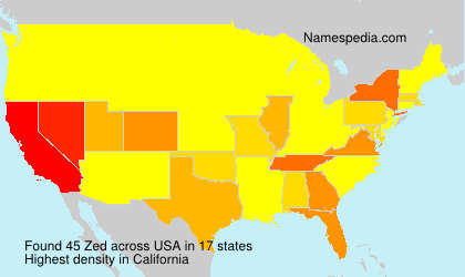 Surname Zed in USA Surname Zed in USA