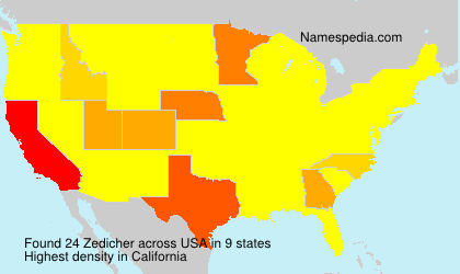 Surname Zedicher in USA Surname Zedicher in USA