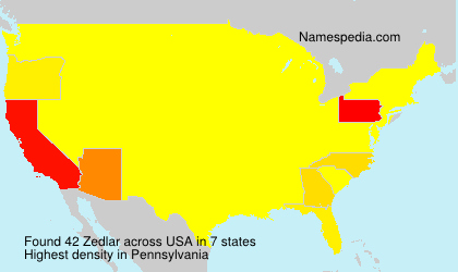 Surname Zedlar in USA Surname Zedlar in USA