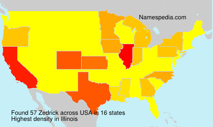 Surname Zedrick in USA Surname Zedrick in USA