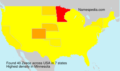 Surname Zeece in USA Surname Zeece in USA