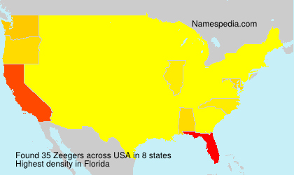 Surname Zeegers in USA Surname Zeegers in USA