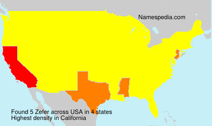 Surname Zefer in USA Surname Zefer in USA