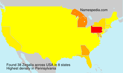 Surname Zegalia in USA Surname Zegalia in USA