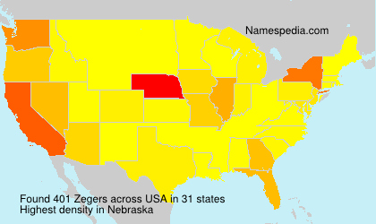 Surname Zegers in USA Surname Zegers in USA
