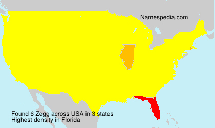 Surname Zegg in USA Surname Zegg in USA