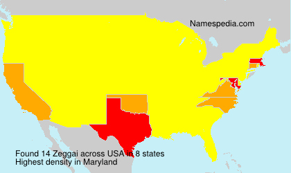 Surname Zeggai in USA Surname Zeggai in USA