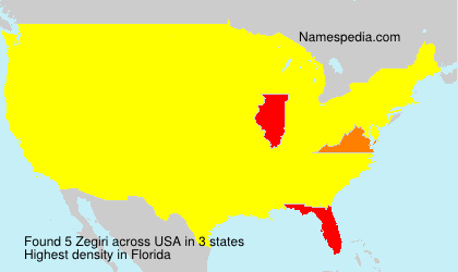 Surname Zegiri in USA Surname Zegiri in USA