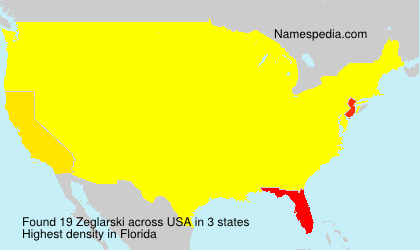 Surname Zeglarski in USA Surname Zeglarski in USA