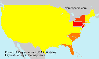 Surname Zegray in USA Surname Zegray in USA