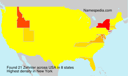 Surname Zehnter in USA Surname Zehnter in USA