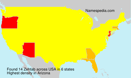 Surname Zehtab in USA Surname Zehtab in USA