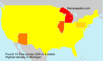 Surname Zeia in USA Surname Zeia in USA