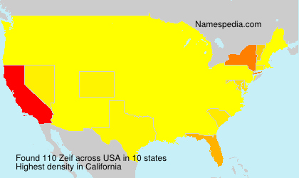 Surname Zeif in USA Surname Zeif in USA