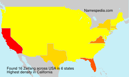Surname Zeifang in USA Surname Zeifang in USA