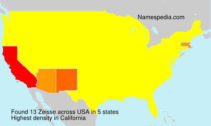 Surname Zeisse in USA Surname Zeisse in USA