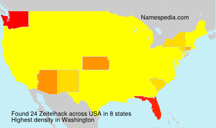 Surname Zeitelhack in USA Surname Zeitelhack in USA
