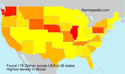 Surname Zeitner in USA Surname Zeitner in USA
