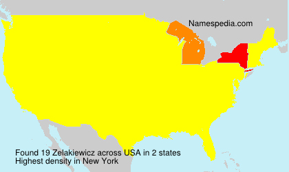 Surname Zelakiewicz in USA Surname Zelakiewicz in USA