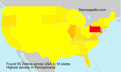 Surname Zelena in USA Surname Zelena in USA