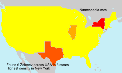 Surname Zelenev in USA Surname Zelenev in USA