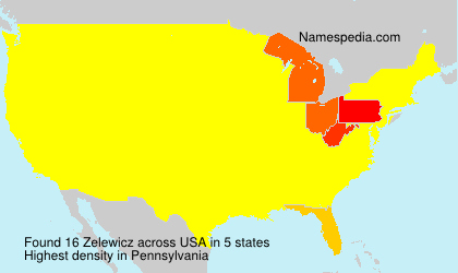 Surname Zelewicz in USA Surname Zelewicz in USA