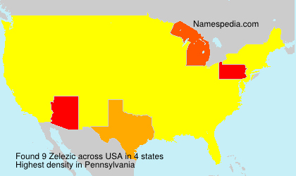 Surname Zelezic in USA Surname Zelezic in USA