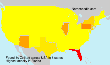 Surname Zelikoff in USA