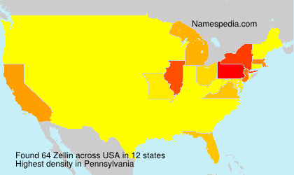 Surname Zellin in USA