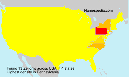 Surname Zellonis in USA Surname Zellonis in USA
