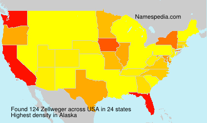 Surname Zellweger in USA Surname Zellweger in USA