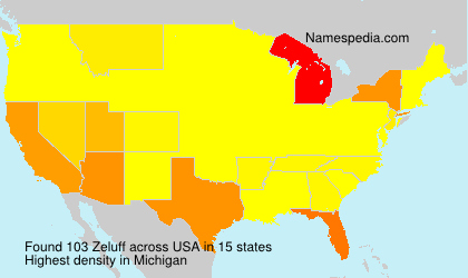 Surname Zeluff in USA Surname Zeluff in USA